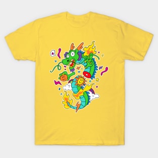 Flying Anime Dragon T-Shirt